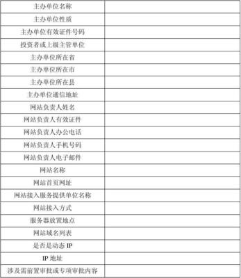 互联网信息服务备案登记表及相关要求解析